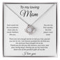 My Loving Mom - Forever Grateful | Love Knot Necklace