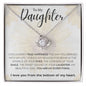DAUGHTER | TRUE HAPPINESS | LOVE KNOT NECKLACE