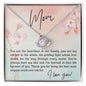 TO MY MOM | HEARTBEAT OF OUR FAMILY | LOVE KNOT NECKLACE