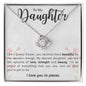 Daughter | My Lovely Flower | Love Knot Necklace