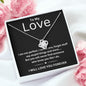 TO MY LOVE | LOVE YOU FOREVER | LOVE KNOT NECKLACE