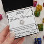 Badass Daughter - From Mom | Love Knot Necklace (BW)