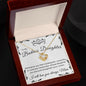 Badass Daughter - From Mom | Love Knot Necklace (BW)