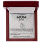 TO THE BEST MOM EVER | YOU ARE THE QUEEN | LOVE KNOT NECKLACE