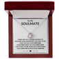 TO MY SOULMATE | ALWAYS AND FOREVER | LOVE KNOT NECKLACE