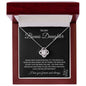 TO MY BONUS DAUGHTER | FAMILY ISN'T ALWAYS BLOOD | LOVE KNOT NECKLACE