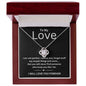 TO MY LOVE | LOVE YOU FOREVER | LOVE KNOT NECKLACE