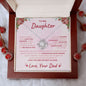To My Daughter - Love You Forever | Love Knot Necklace