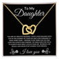 TO MY DAUGHTER | INTERLOCKING HEARTS NECKLACE