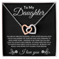 TO MY DAUGHTER | INTERLOCKING HEARTS NECKLACE