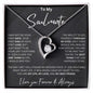 TO MY SOULMATE | MY BEST FRIEND | FOREVER LOVE NECKLACE