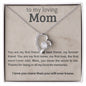 TO MY LOVING MOM | MY BEST FRIEND | FOREVER LOVE NECKLACE