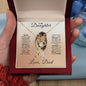 To My Daughter Love Dad | Forever Love Necklace