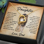 To My Daughter - Love Dad | Forever Love Necklace