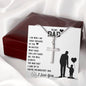 My Dad | Because Of You - Stainless Steel Cross Necklace