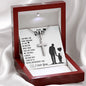 My Dad | Because Of You - Stainless Steel Cross Necklace