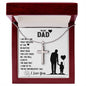 My Dad | Because Of You - Stainless Steel Cross Necklace