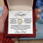 To My Daughter From Dad, Forever Love Necklace, Father to Daughter Gift, Birthday Gift To Daughter From Dad, Daughter Necklace, Graduation