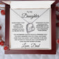 To My Daughter From Dad, Forever Love Necklace, Father to Daughter Gift, Birthday Gift To Daughter From Dad, Daughter Necklace, Graduation