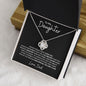To My Daughter From Dad Love Knot Necklace, Father to Daughter Gift, Birthday Gift To Daughter From Dad, Daughter Necklace