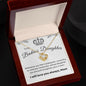 To My Badass Daughter, Love Knot Necklace, Gift for Daughter Birthday Graduation Gift For Daughter, To Daughter From Mom, Mother to Daughter