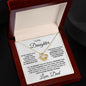 To My Daughter From Dad, Love Knot Necklace, Father to Daughter Gift, Birthday Gift To Daughter From Dad, Daughter Necklace