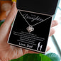 To My Daughter From Dad, Love Knot Necklace, Father to Daughter Gift, Birthday Gift To Daughter From Dad, Daughter Necklace, Graduation Gift