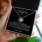 To My Daughter From Dad Love Knot Necklace, Father to Daughter Gift, Birthday Gift To Daughter From Dad, Daughter Necklace