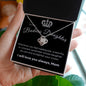 To My Badass Daughter, From Mom, Love Knot Necklace, Mother to Daughter Gift, Birthday Gift To Daughter From Mom, Daughter Necklace