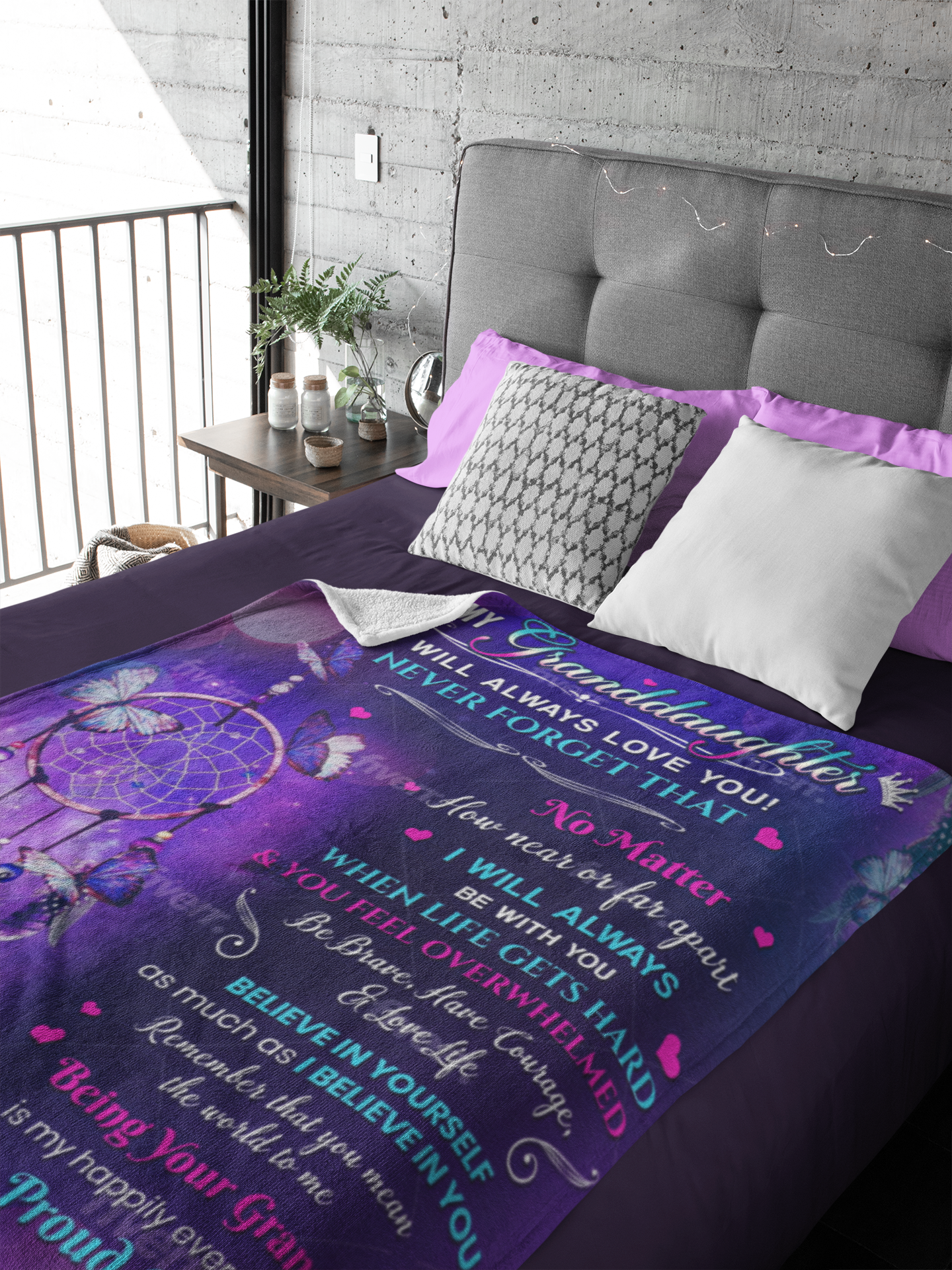 To My Granddaughter - From Granny | Premium Plush Blanket