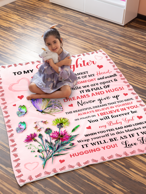 To My Daughter - You Are My Heart | Premium Plush Blanket
