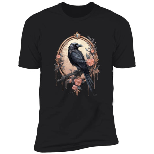 Gothic Crow - Premium Graphic T-Shirt
