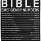 Bible Emergency Numbers - Christian | Premium Plush Blanket