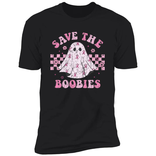 Save The Boobies - Distressed Design - Premium T-Shirt