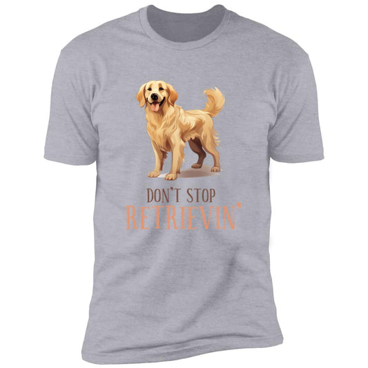 Dog Lovers - Golden Retriever - Premium Cotton T-Shirt