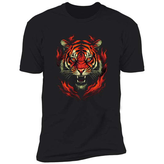 Red Bangle Tiger - Premium Graphic T-Shirt