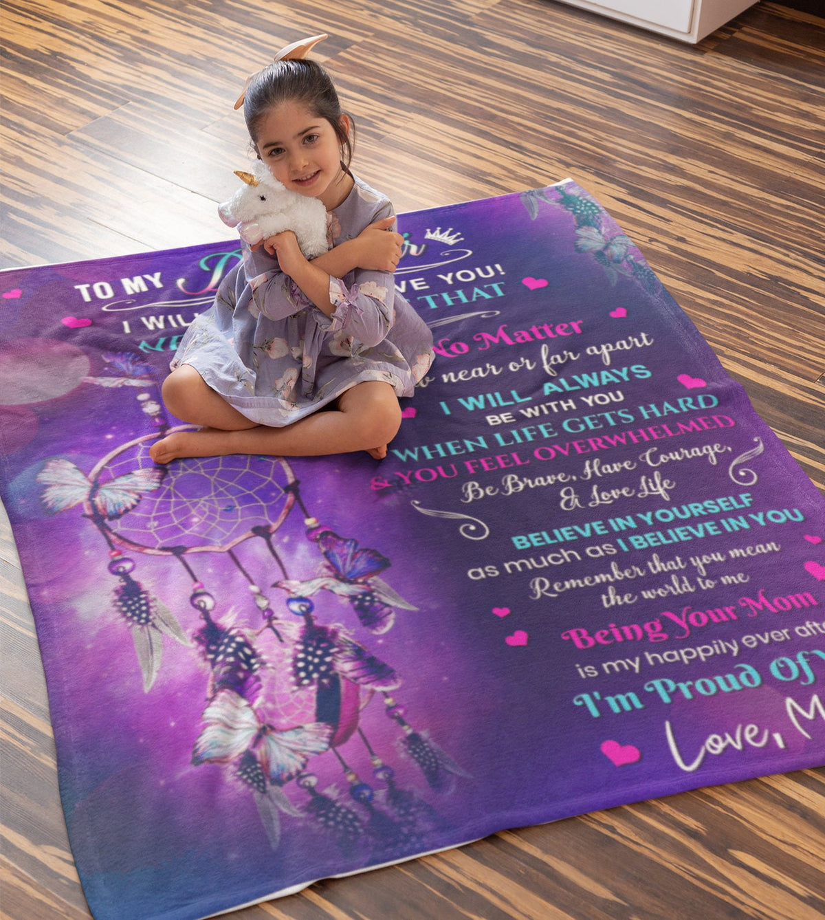 To My Daughter | Never Forget | Cozy Plush Fleece Blanket - 50X60
