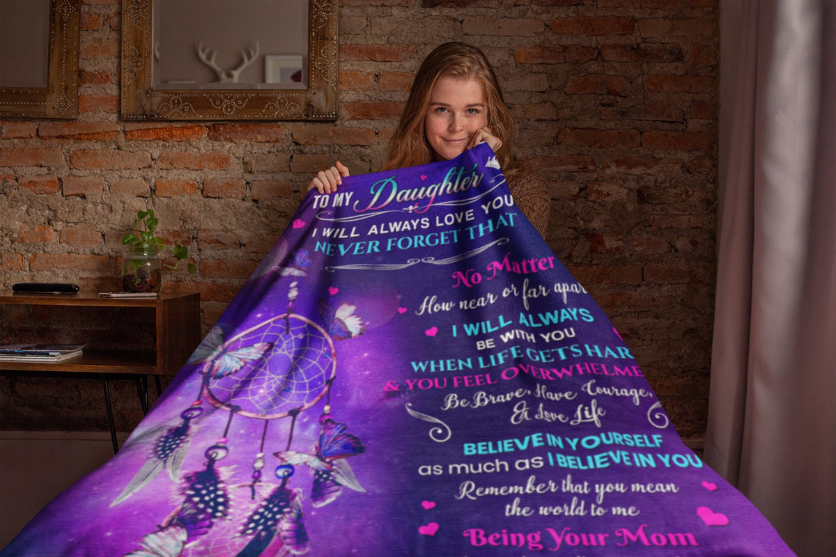 To My Daughter | Never Forget | Cozy Plush Fleece Blanket - 50X60