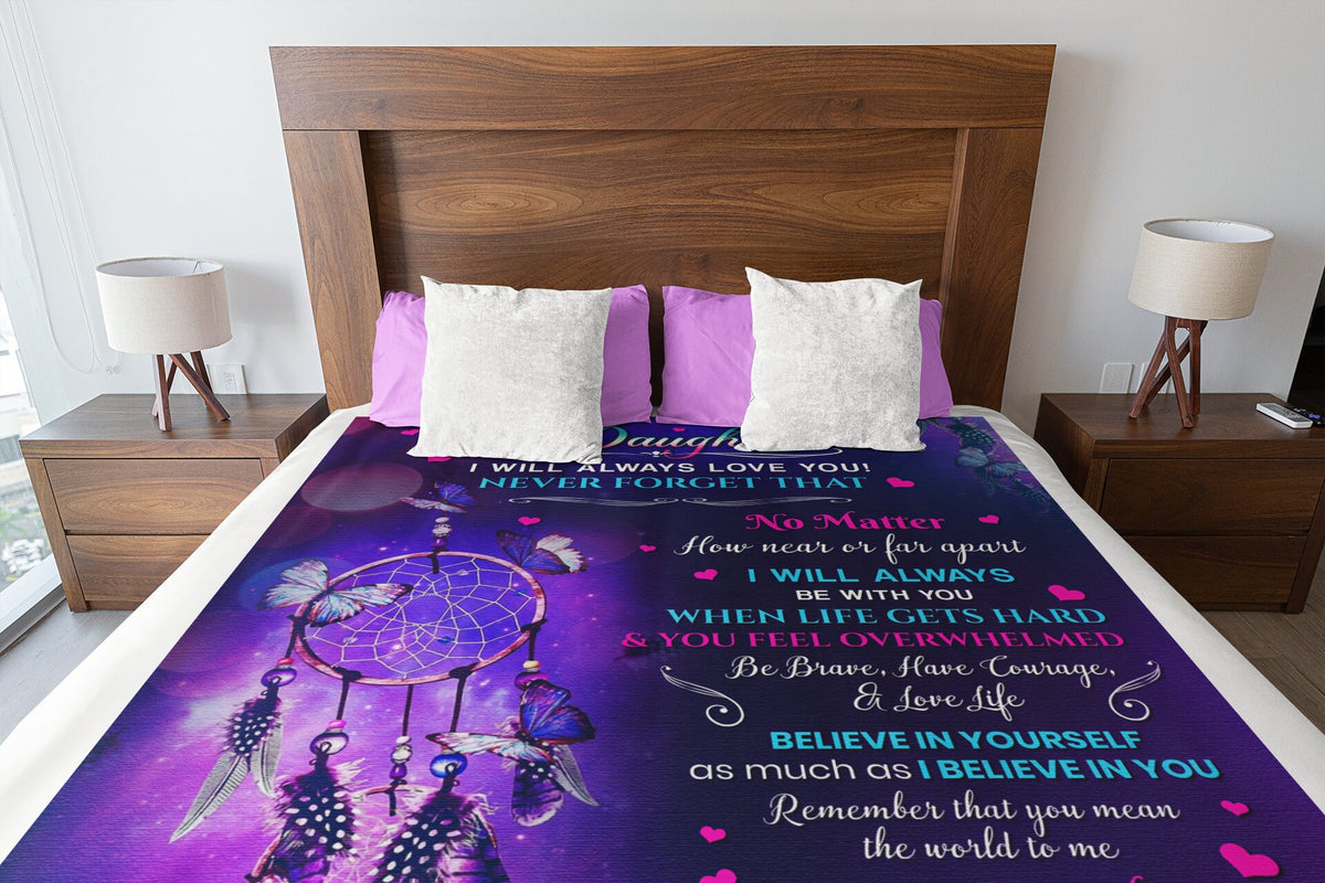 To My Daughter | Never Forget | Cozy Plush Fleece Blanket - 50X60