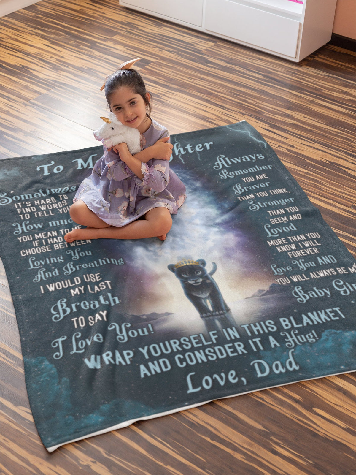 To My Daughter | My Baby Girl | Cozy Plush Fleece Blanket - 50X60