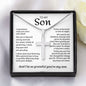 My Son | I&#39;m So Grateful - Stainless Steel Cross Necklace