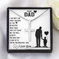 My Dad | Because Of You - Stainless Steel Cross Necklace