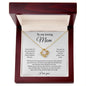 My Loving Mom - Forever Grateful - Love Knot Necklace