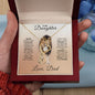 To My Daughter Love Dad | Forever Love, Father to Daughter Gift, Birthday Gift To Daughter From Dad, Daughter Message From Dad