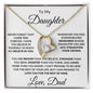 To My Daughter From Dad, Forever Love Necklace, Father to Daughter Gift, Birthday Gift To Daughter From Dad, Daughter Necklace, Graduation