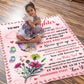 To My Daughter, Cozy Plush Fleece Blanket - 50X60, Daughter Gift, Mom to Daughter Throw Blanket Gift, Birthday Graduation Christmas Gifts