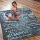 To My Daughter, Cozy Plush Fleece Blanket - 50X60, Daughter Gift, Mom to Daughter Throw Blanket Gift, Birthday Graduation Christmas Gifts