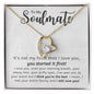 My Soulmate Forever Love Necklace, Soulmate Gift, Soulmate Necklace, Gift for Wife, Anniversary Necklace for Wife, Soulmate Valentines Gift