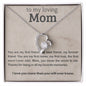 To My Mom, Forever Love Necklace, Mom Birthday Gift from Daughter, Mom Gift from Son, Christmas Gift for Mom, Valentines Gift for Mom