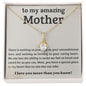 Amazing Mom, Alluring Beauty Necklace, Mom Birthday Gift from Daughter, Mom Gift from Son, Christmas Gift for Mom, Valentines Gift for Mom